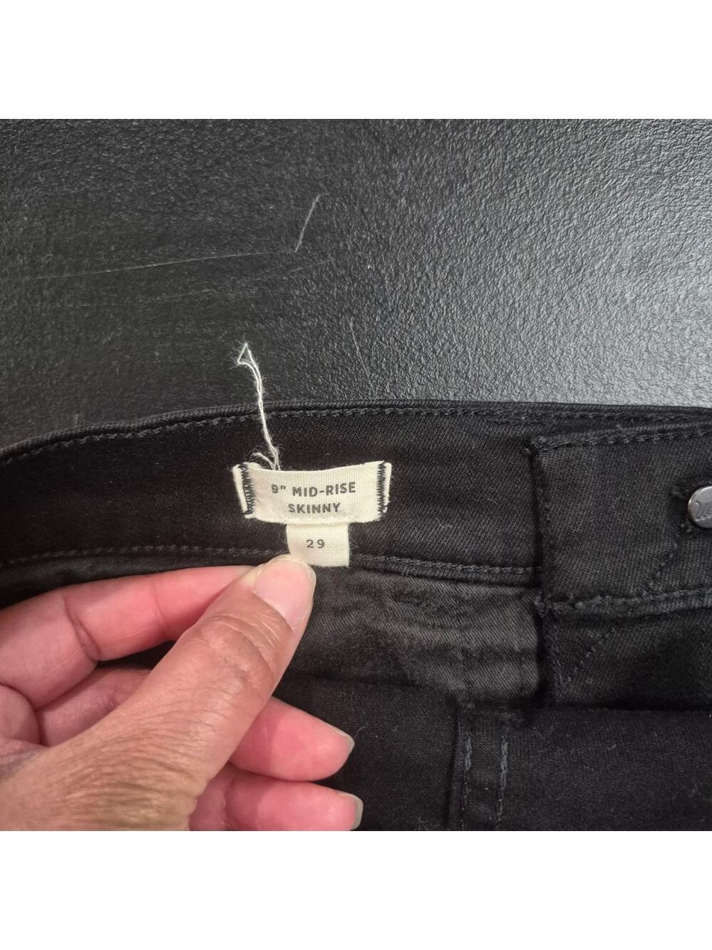 Women's Madewell Black Skinny Jeans Size 29 - Picture 4 of 7